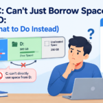 Why C: Can’t Just Borrow Space From D: (and What to Do Instead)